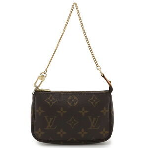 LOUIS VUITTON Authentic Brown Monogram Pochette Pouch